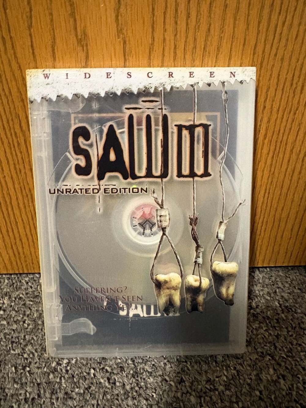 Lionsgate Saw III Unrated Edition DVD with Limited Edition Senitype Film Cell